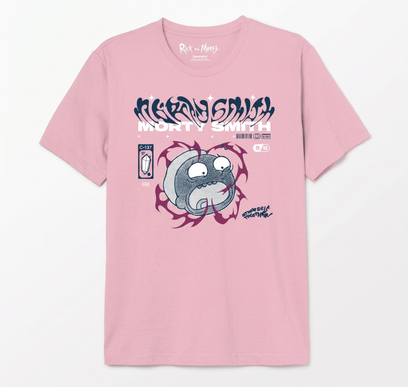 T shirt Rick et Morty Rose