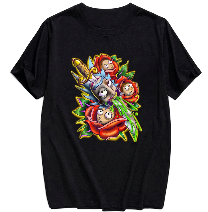 T-shirt Rick et Morty Fleur