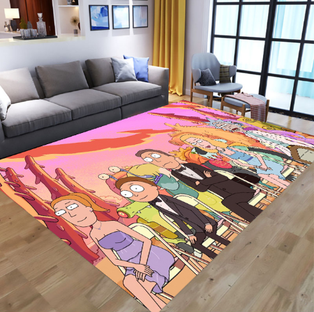 Tapis Rick et Morty Famille