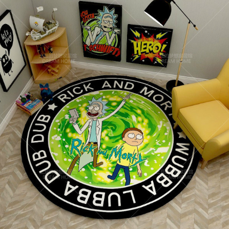 Tapis Rick et Morty Wubba Lubba Dub Dub