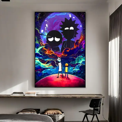 Tableau Rick et Morty Espace
