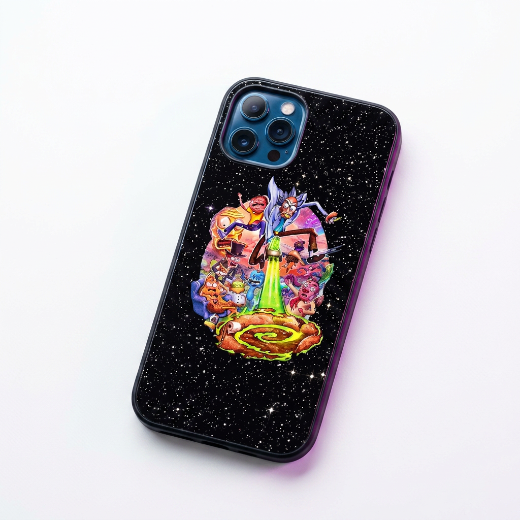 Coque iPhone Rick et Morty Cosmos
