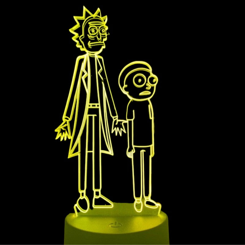 Lampe LED 3D Rick et Morty - Rick et Morty