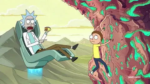 Pourquoi Rick a-t-il les cheveux bleus ?