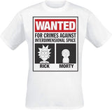 T Shirt Rick et Morty Blanc