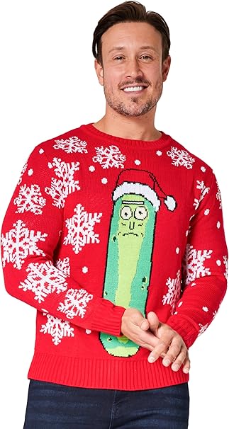 Pull de noel homme rick et morty