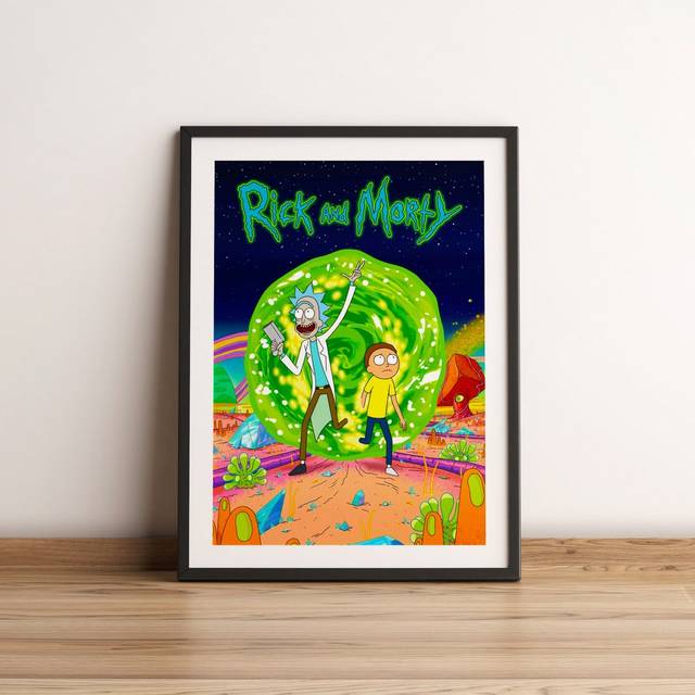 Tableau Rick et Morty Portail Tri-Dimensionnel