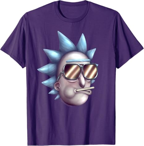 T shirt Rick et Morty Violet