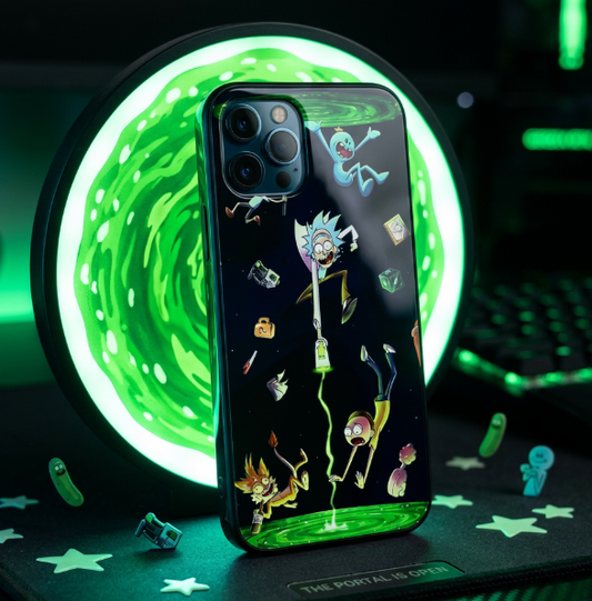 Coque Rick et Morty Double Portail