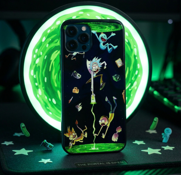 Coque Rick et Morty Double Portail