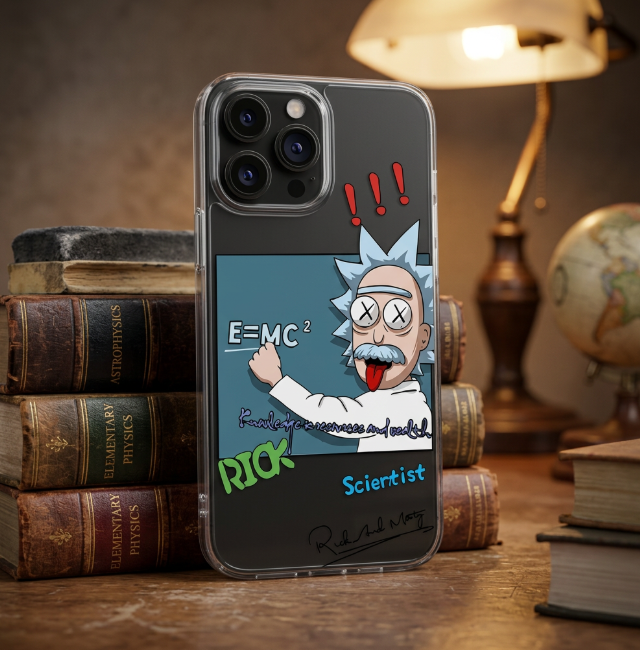 Coque iPhone Rick e=MC²