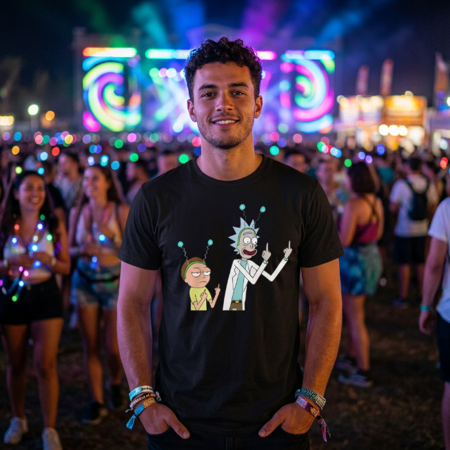 T-shirt Rick et Morty Antennes