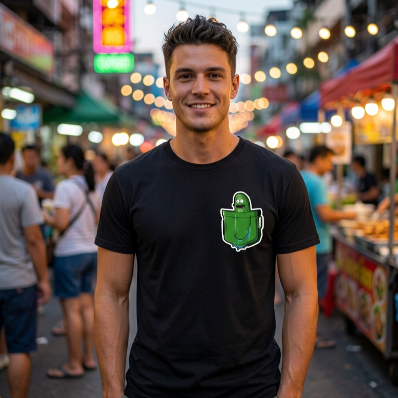 T-shirt Poche Pickle Rick