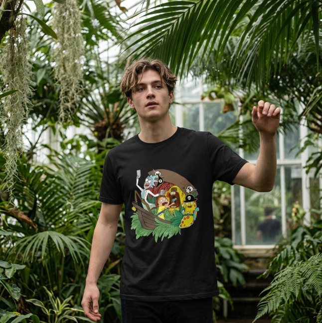 T-shirt Rick et Morty Pirate