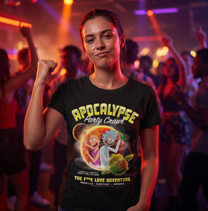 T shirt Rick et Morty Femme