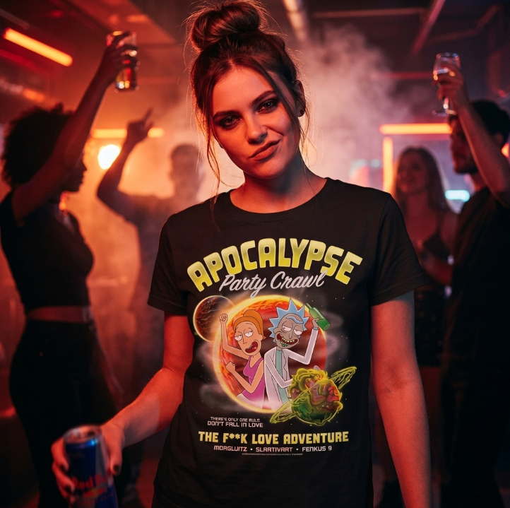 T shirt Rick et Morty Femme