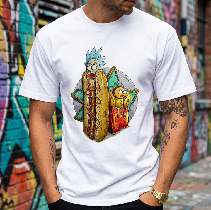 T-shirt Rick et Morty Hot-Dog