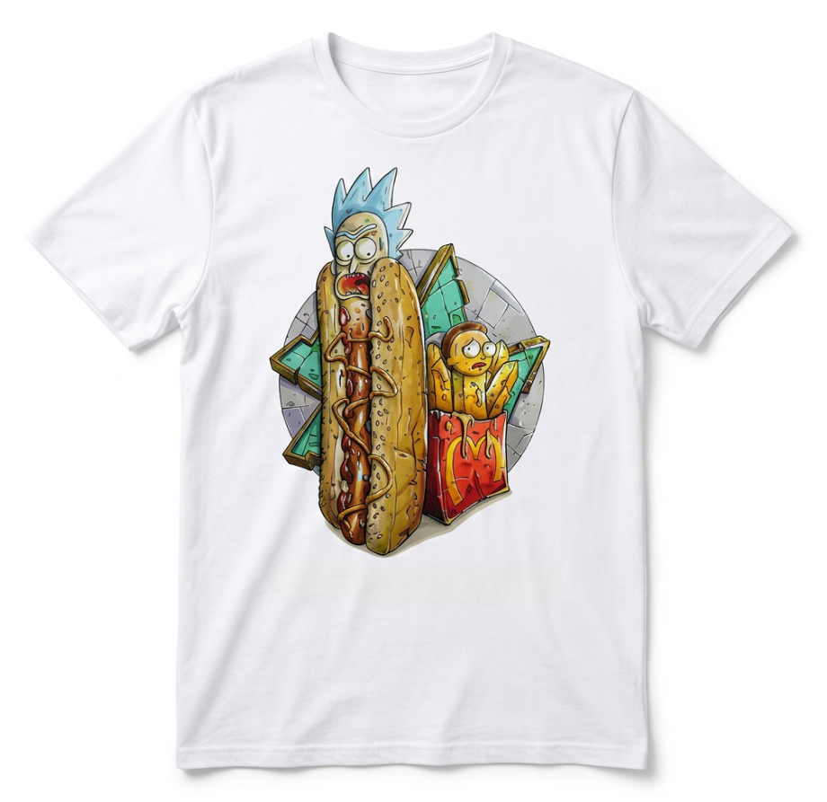 T-shirt Rick et Morty Hot-Dog