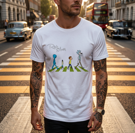 T-shirt Rick et Morty Abbey Road