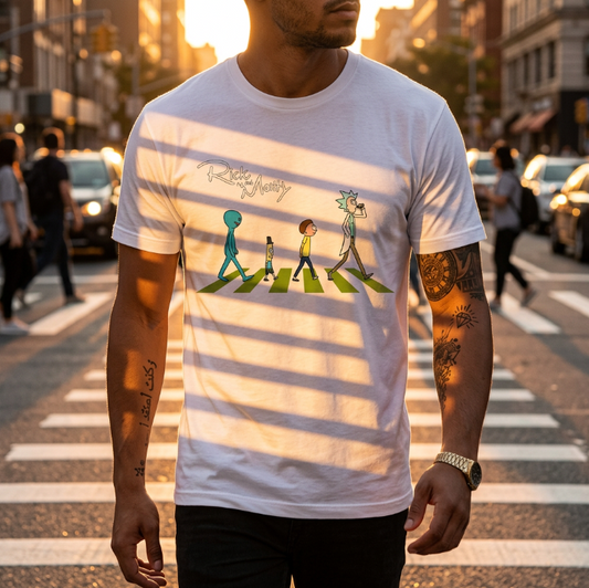 T-shirt Rick et Morty Abbey Road