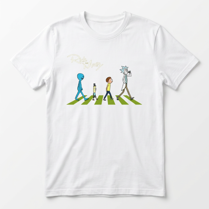 T-shirt Rick et Morty Abbey Road