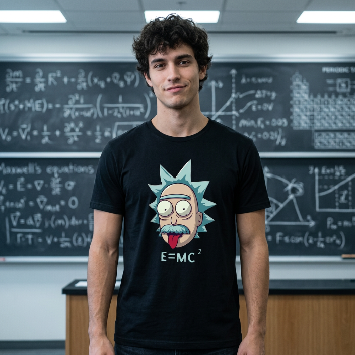 T-shirt Rick E=MC²