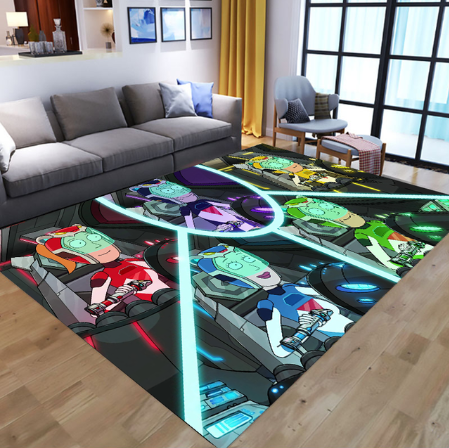 Tapis Rick et Morty Power Rangers