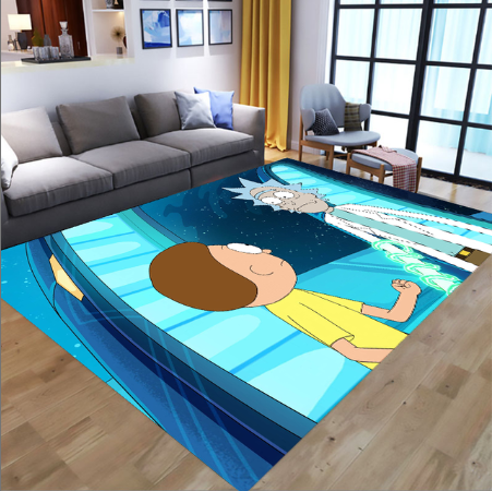 Tapis Rick et Morty Vaisseau