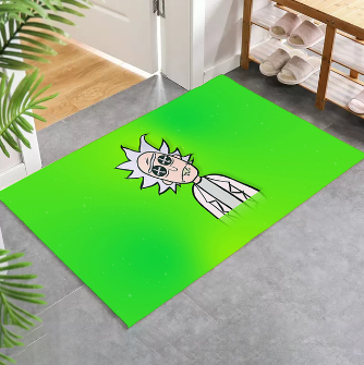 Tapis de bain Rick Sanchez Vert