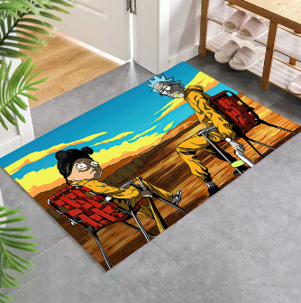 Tapis de bain Rick et Morty Heisenberg