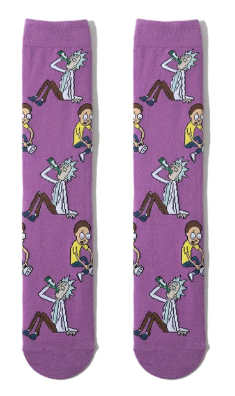 Chaussettes Rick et Morty Purple
