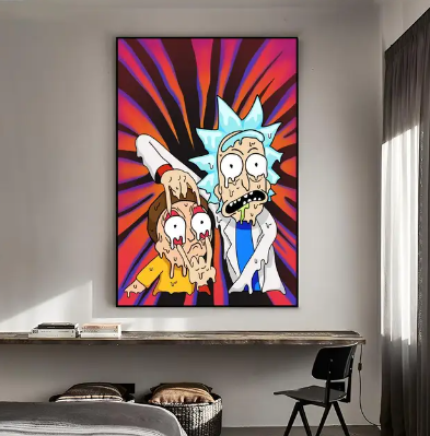 Tableau Rick et Morty Fondu
