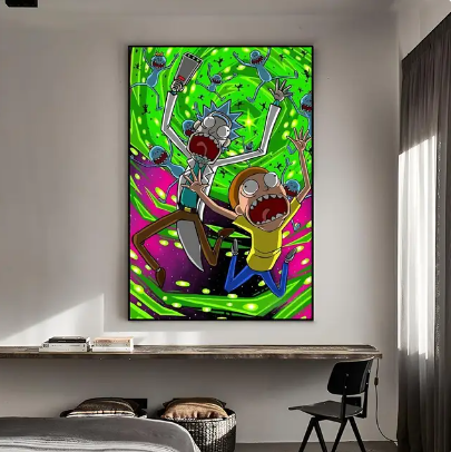 Tableau Rick et Morty Explosion