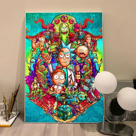 Poster Rick et Morty - Épopée Galactique