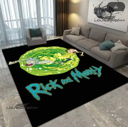 Tapis Rick et Morty Pisto-Portail