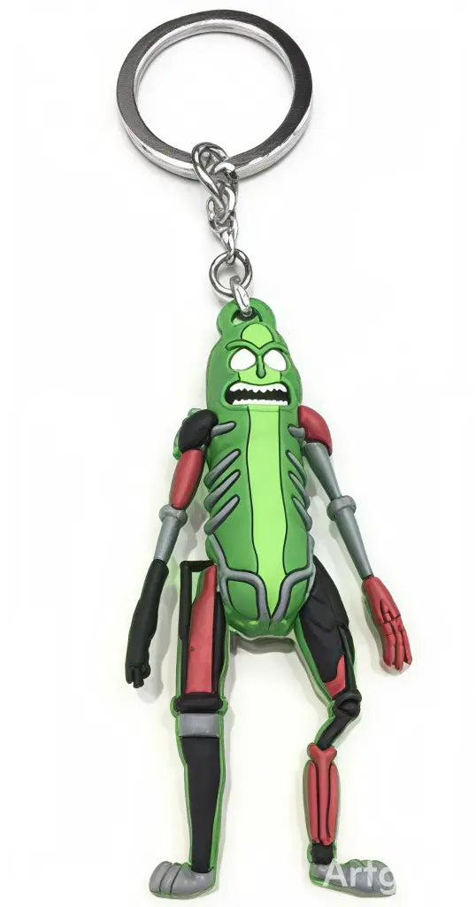Porte-clé Pickle Rick Evolution