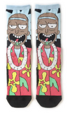 Chaussettes avec Rick Sanchez portant une chemise Hawaiienne