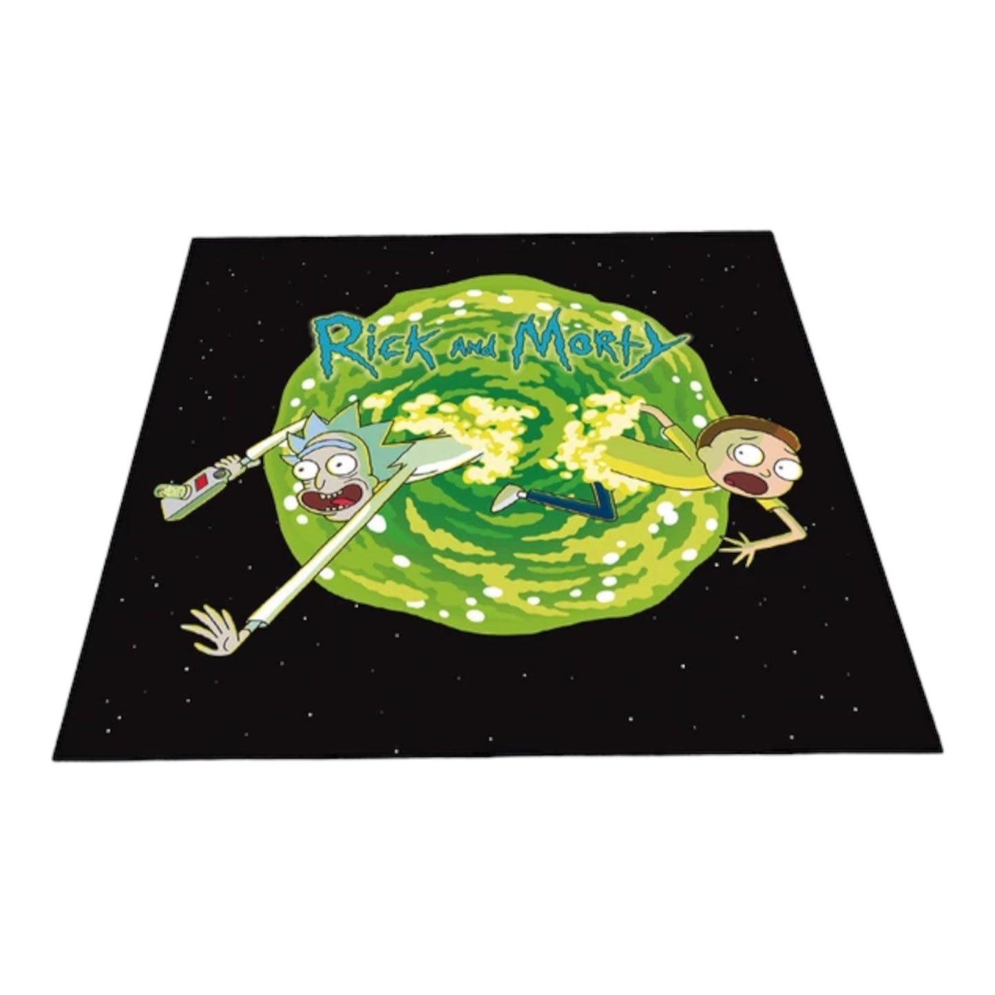 Tapis Carré Rick et Morty Portail