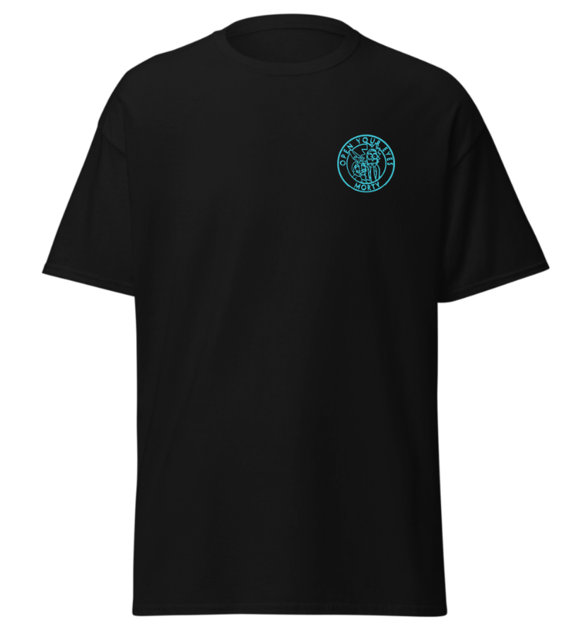 T-shirt Rick et Morty Noir Logo