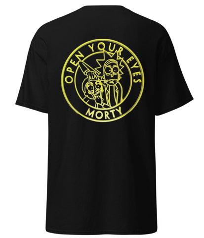T-shirt Rick et Morty Noir Logo Arrière