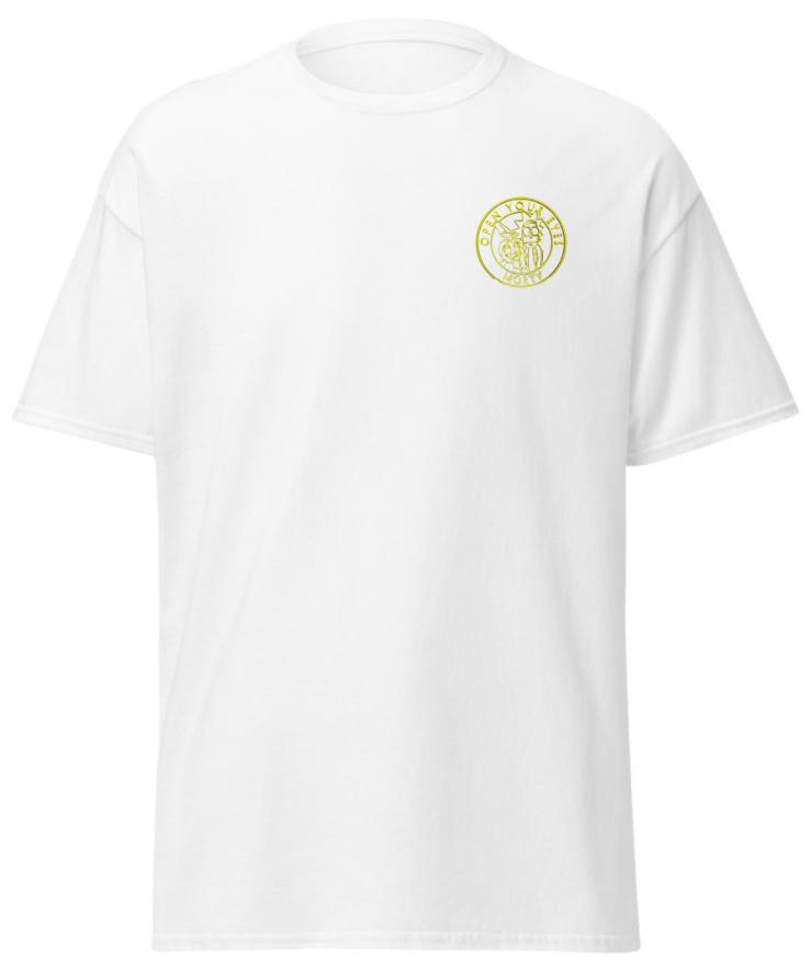 T-shirt Rick et Morty Blanc Logo