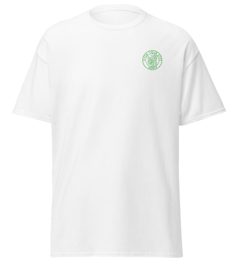 T-shirt Rick et Morty Blanc Logo