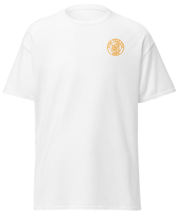 T-shirt Rick et Morty Blanc Logo