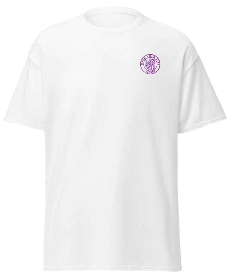 T-shirt Rick et Morty Blanc Logo