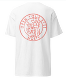 T-shirt Rick et Morty Blanc Logo Arrière