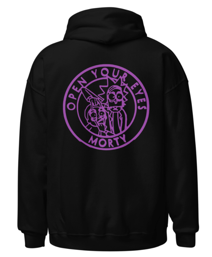 Sweat Rick et Morty Logo Arrière