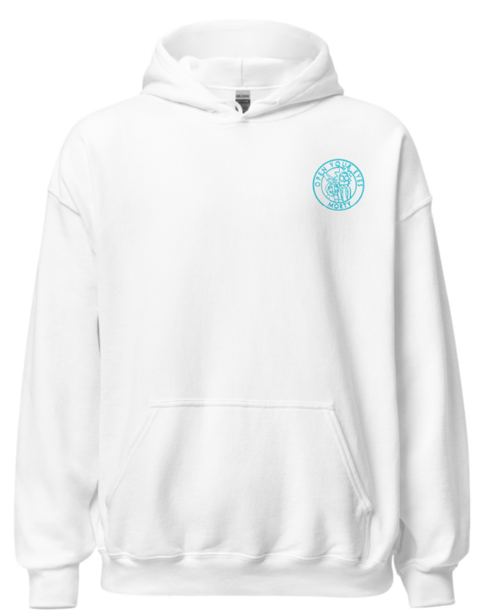 Sweat Rick et Morty Blanc Logo