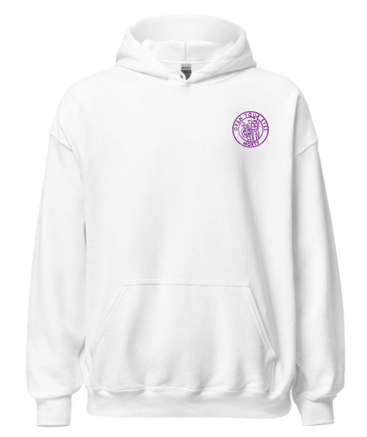 Sweat Rick et Morty Blanc Logo