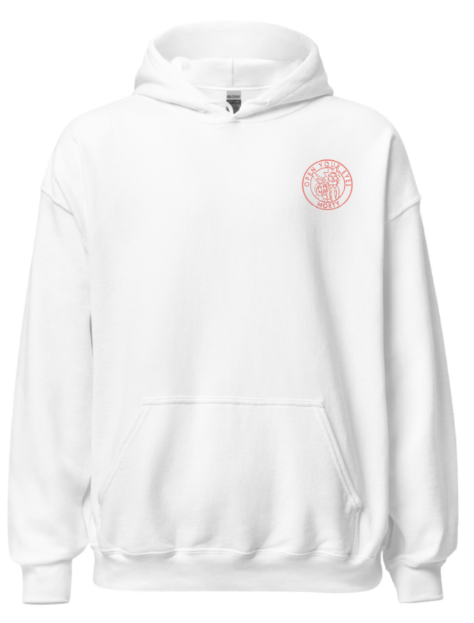 Sweat Rick et Morty Blanc Logo