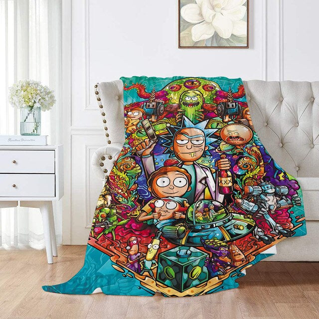 Pull Plaid Rick And Morty - Sweat Oversize En Polaire Douce, Taille Unique Pour Homme Et Ado - 12